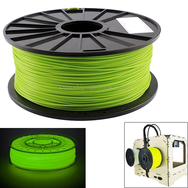 Filament PLA lumineux 3D de 1 kg, filament d'impression 3D de 1,75