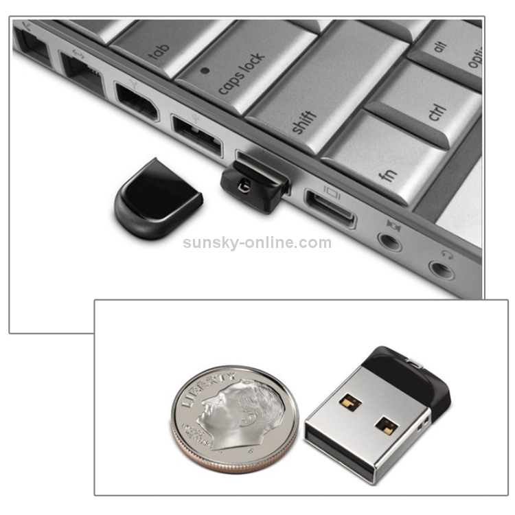 Mini clé USB de 16 Go avec chaîne pour PC et ordinateur portable