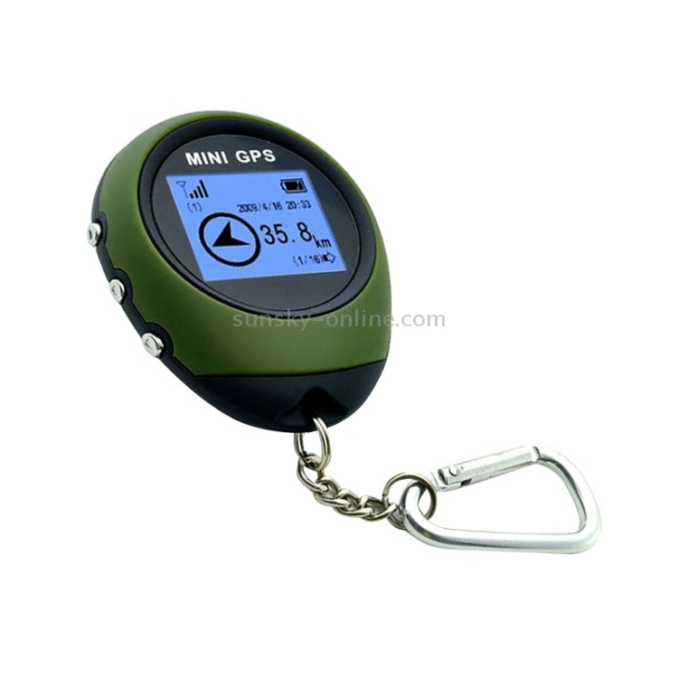 Llavero de mano Mini GPS Navegación USB Recargable Localizador de  localización Rastreador para viajes al aire libre (Verde)