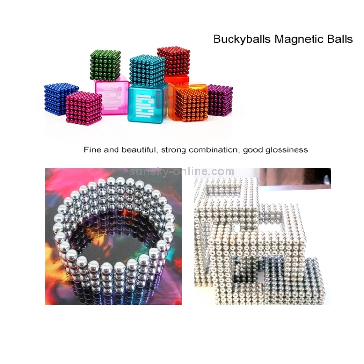 216 Stücke Magnetkugeln Magie Perlen 3D Puzzle Ball Kugel Magnetic Cube 3mm 5mm 