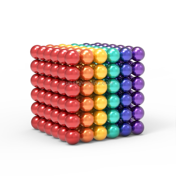 Boules magnétiques Buckyballs de 5 mm / boules magnétiques de Puzzle  magique (216 boules aimantées incluses), livraison aléatoire 6 couleurs