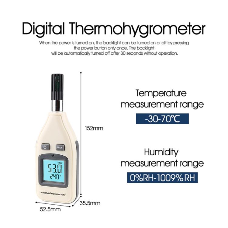 Humidity & Temperature Meter GM1362 - Shenzhen Jumaoyuan Science And  Technology Co.,Ltd.