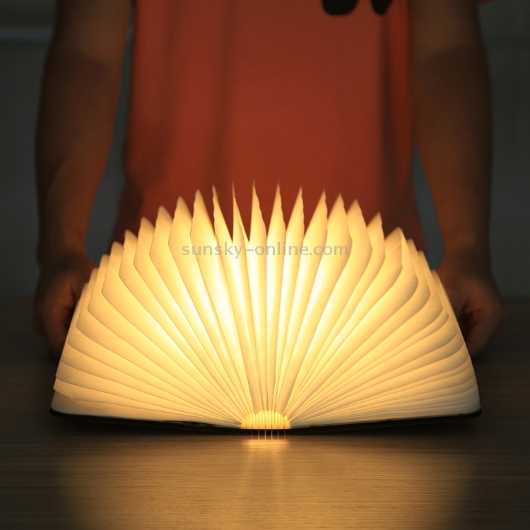 Libro luminoso a LED - luce pieghevole a forma di libro