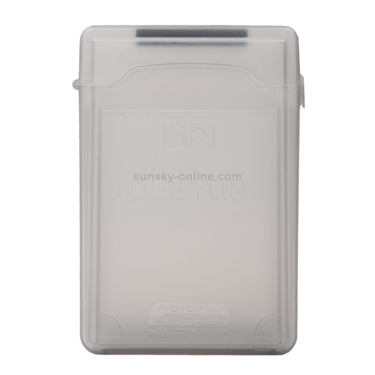 Gray Pvc Disk 3.5 inch Hard Drive Disk HDD SATA IDE Plastic Storage Box Enclosure ...