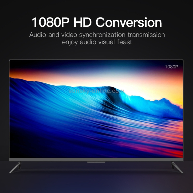 Adaptador convertidor escalador HDMI 4K x 2K para video HDCP 1080P a Ultra HD - 5