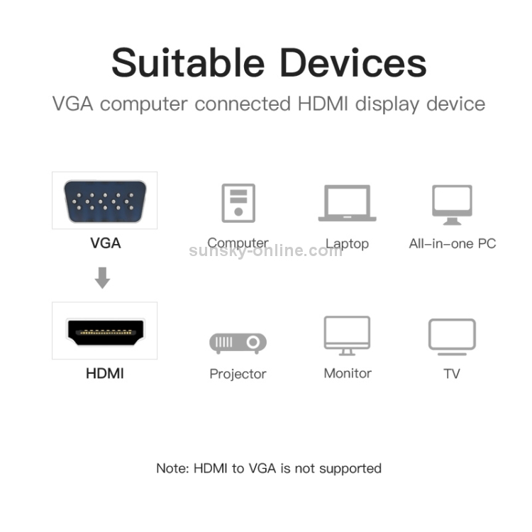 Adaptador convertidor escalador HDMI 4K x 2K para video HDCP 1080P a Ultra HD - 8