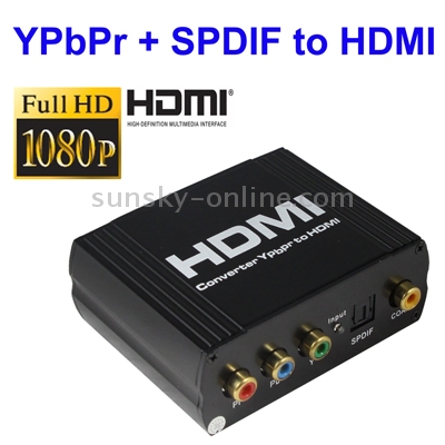 Conmutador multimedia YPbPr + SPDIF a HDMI - 1