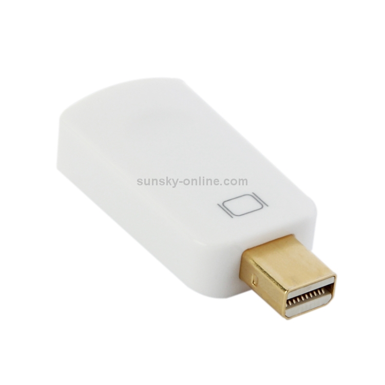 Adaptador Mini DisplayPort macho a HDMI hembra, tamaño: 4 cm x 1,8 cm x 0,7 cm (blanco) - 1