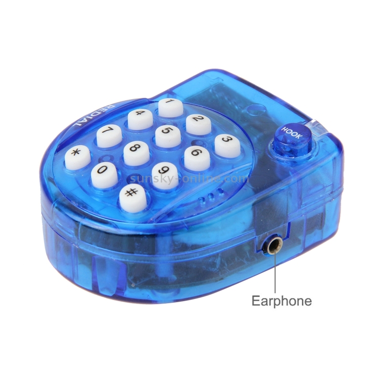 Hakeeta Super Mini téléphone Portable Bluetooth Dialer, Portable Minuscule  Portable(Bleu)