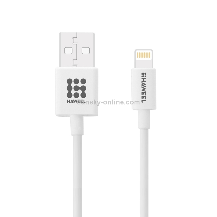 HAWEEL 1m 2.4A 8 Pin USB Data Sync Charging Cable HAWEEL 1m 2.4A 8 Pin USB Data Sync Charging Cable