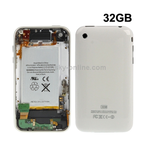Coque Arrière Neuve (housse) Pour IPhone 3GS A1303 - Cache Batterie Noir Brillant, Neuf, Fabriqué En Chine