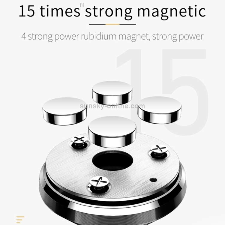 JOYROOM MOGUU MG-ZS002 360 Degrees Rotation Zinc Alloy + Silicone + Magnet Car Air Outlet Magnetic Holder JOYROOM MOGUU MG-ZS002 360 Degrees Rotation Zinc Alloy + Silicone + Magnet Car Air Outlet Magnetic Holder