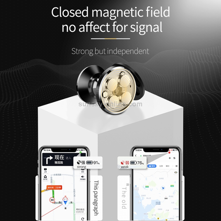 JOYROOM MOGUU MG-ZS002 360 Degrees Rotation Zinc Alloy + Silicone + Magnet Car Air Outlet Magnetic Holder JOYROOM MOGUU MG-ZS002 360 Degrees Rotation Zinc Alloy + Silicone + Magnet Car Air Outlet Magnetic Holder