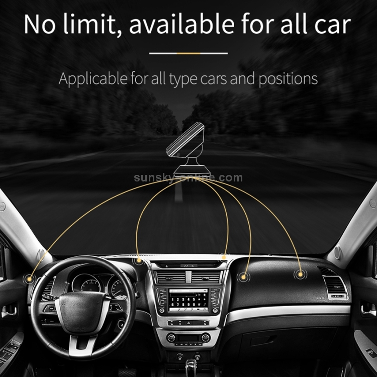 JOYROOM MOGUU MG-ZS002 360 Degrees Rotation Zinc Alloy + Silicone + Magnet Car Air Outlet Magnetic Holder JOYROOM MOGUU MG-ZS002 360 Degrees Rotation Zinc Alloy + Silicone + Magnet Car Air Outlet Magnetic Holder