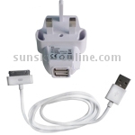 2 in 1 (UK Socket plug + 2 USB Port) Charger for iPhone 4 & 4S, iPhone 3GS/3G, iPod Touch(White) 2 in 1 (UK Socket plug + 2 USB Port) Charger for iPhone 4 & 4S, iPhone 3GS/3G, iPod Touch(White)
