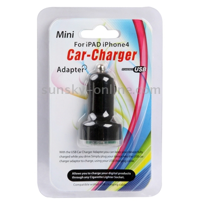 2.1A Auto Dual USB Car Charger for iPhone 6 & 6 Plus, 5 / 5S / 5C, 4 & 4S, 3G/3GS, iPod Touch, iPad Air 2 / Air / 4, iPad mini(Black) 2.1A Auto Dual USB Car Charger for iPhone 6 & 6 Plus, 5 / 5S / 5C, 4 & 4S, 3G/3GS, iPod Touch, iPad Air 2 / Air / 4, iPad mini(Black)