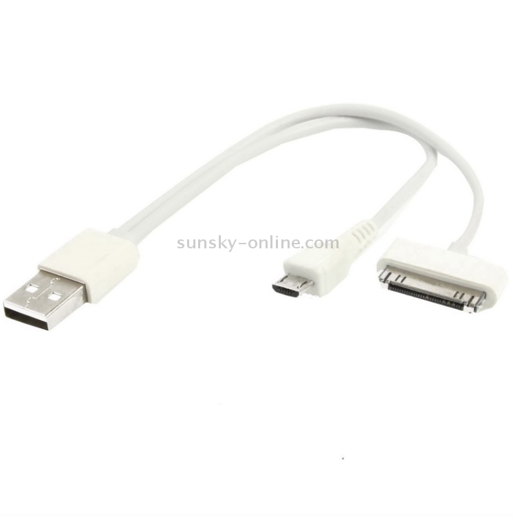 20cm 30 Pin + Micro USB Data Sync Cable 20cm 30 Pin + Micro USB Data Sync Cable