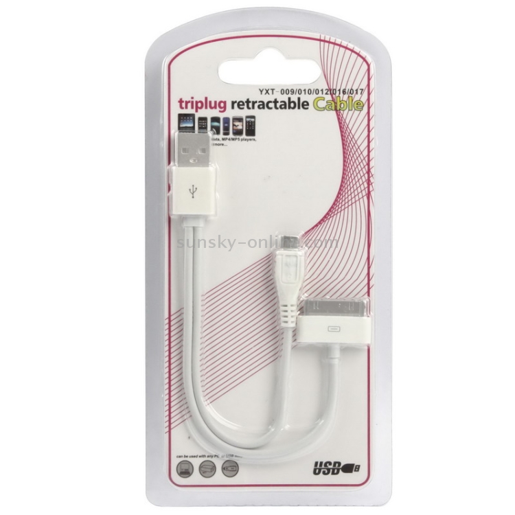 20cm 30 Pin + Micro USB Data Sync Cable 20cm 30 Pin + Micro USB Data Sync Cable