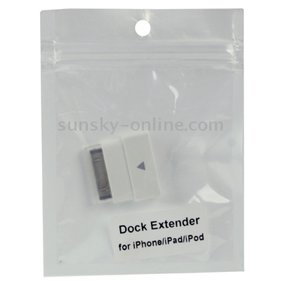 30Pin Male to 30Pin Female Dock Extender for iPhone, iPad and iPod(White) 30Pin Male to 30Pin Female Dock Extender for iPhone, iPad and iPod(White)