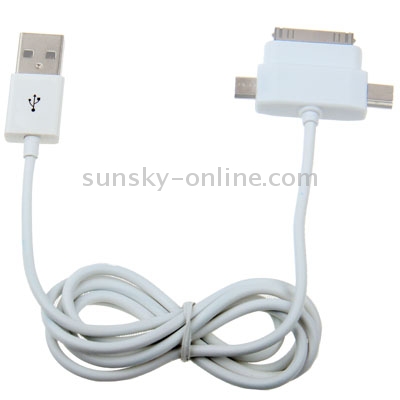 30 Pin + Micro USB + Mini USB Charging & Data Sync Cable 30 Pin + Micro USB + Mini USB Charging & Data Sync Cable