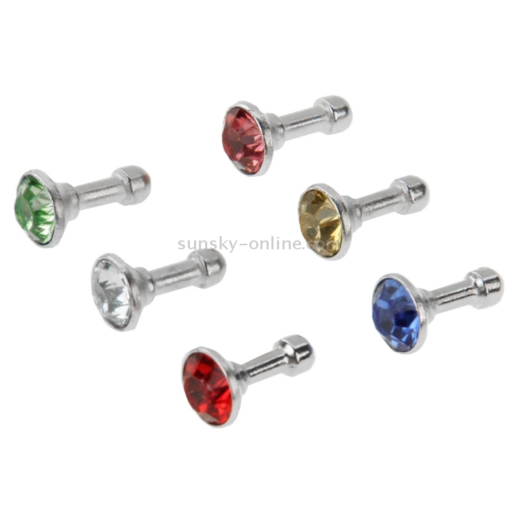 100 PCS Diamond Earrings Stud 3.5mm for iPhone 4 & 4S 100 PCS Diamond Earrings Stud 3.5mm for iPhone 4 & 4S