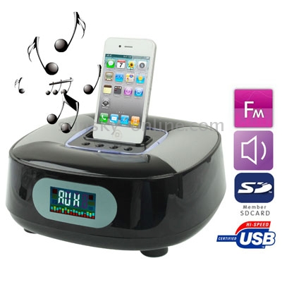 HH-015 High-fidelity 5V Power Supply Digital Speaker with FM Radio & Charger Function, Support 16GB (Max) SD Card Memory Input, Applications for iPhone 4 & 4S / 3GS, Mobile Phone / Mp3 / Mp4 / PSP / PC and other 3.5mm jack Mobile Device(Black) HH-015 High-fidelity 5V Power Supply Digital Speaker with FM Radio & Charger Function, Support 16GB (Max) SD Card Memory Input, Applications for iPhone 4 & 4S / 3GS, Mobile Phone / Mp3 / Mp4 / PSP / PC and other 3.5mm jack Mobile Device(Black)
