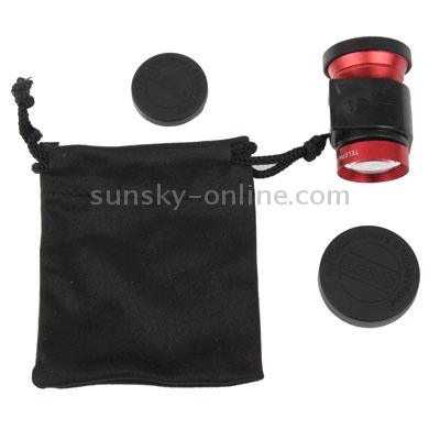 3 in 1 Camera Lens Kit (180 Degree Fisheye Lens / 2X Telephoto Lens / Marco Lens) for iPhone 4 & 4S(Red) 3 in 1 Camera Lens Kit (180 Degree Fisheye Lens / 2X Telephoto Lens / Marco Lens) for iPhone 4 & 4S(Red)