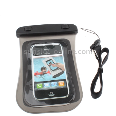 Waterproof Bag with Strap for Digital Camera, iPhone 4 & 4S / 3GS / 3G, iPod touch and Other Similar Size Mobile Phones (Size: 140x88mm)(Grey) Waterproof Bag with Strap for Digital Camera, iPhone 4 & 4S / 3GS / 3G, iPod touch and Other Similar Size Mobile Phones (Size: 140x88mm)(Grey)
