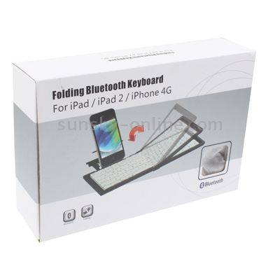 Folding Plastic Bluetooth Keyboard with Holder for iPhone 6 & 6S / iPhone 5 & 5C & 5S / iPhone 4 & 4S(White) Folding Plastic Bluetooth Keyboard with Holder for iPhone 6 & 6S / iPhone 5 & 5C & 5S / iPhone 4 & 4S(White)