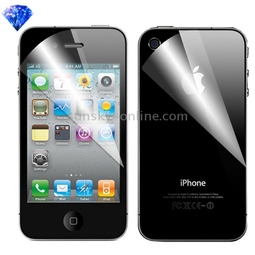 2 in 1 (Front Screen + Back Cover ) Diamond Film Screen Protector for iPhone 4 & 4S 2 in 1 (Front Screen + Back Cover ) Diamond Film Screen Protector for iPhone 4 & 4S