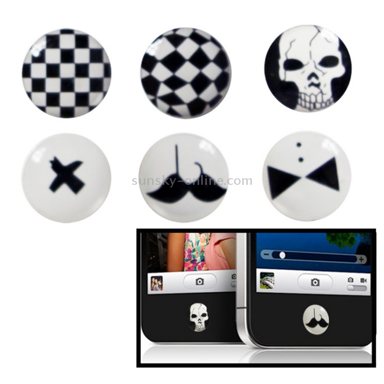 6 PCS High Quality Button Epoxy Sticker for iPhone 4 & 4S/ iPad/ iPod Touch 6 PCS High Quality Button Epoxy Sticker for iPhone 4 & 4S/ iPad/ iPod Touch
