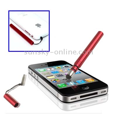 Metal Touch Screen Stylus for iPhone 6 / 6 Plus, 5 / 5S / 5C, 4 / 4S, iPad Air / iPad 4 / iPad mini/mini 2 Retina, All Capacitive Screen(Red)