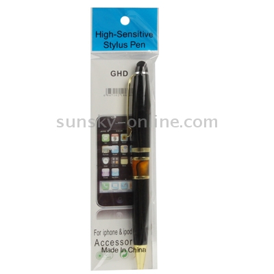 2 in 1 Stylus Touch Pen + Ball Pen for iPhone 4 & 4S / 3GS / 3G / iPad 2 / iPad / All Capacitive Screen Products(Black) 2 in 1 Stylus Touch Pen + Ball Pen for iPhone 4 & 4S / 3GS / 3G / iPad 2 / iPad / All Capacitive Screen Products(Black)