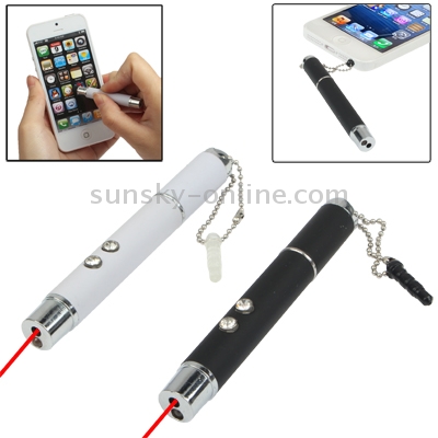 3 in 1 Stylus Touch Pen (Sensitive Bullet Touch Screen Pen + Laser Light + Anti Dust Cup), Random Color Delivery 3 in 1 Stylus Touch Pen (Sensitive Bullet Touch Screen Pen + Laser Light + Anti Dust Cup), Random Color Delivery