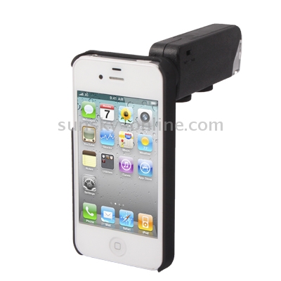 60X-100X Zoom Power Digital Microscope Lens with Back Cover for iPhone4 & 4S(Black) 60X-100X Zoom Power Digital Microscope Lens with Back Cover for iPhone4 & 4S(Black)