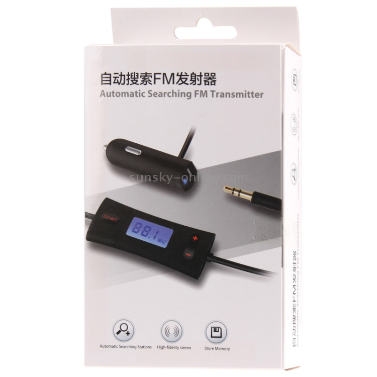 Automatic Searching FM Transmitter, Radio Transmitter Wireless FM with 3.5mm Jack USB Car Charger Automatic Searching FM Transmitter, Radio Transmitter Wireless FM with 3.5mm Jack USB Car Charger