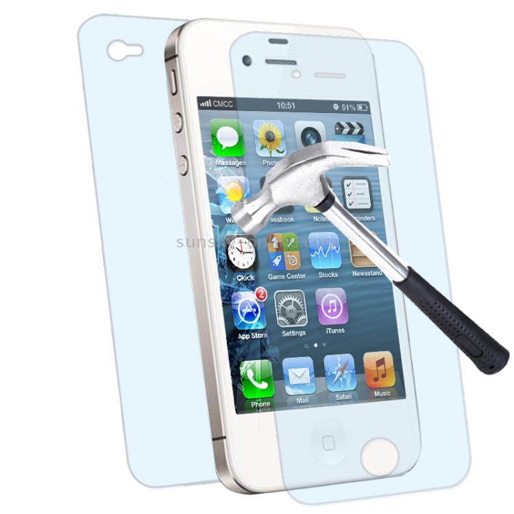 Anti-shock / Shock Absorption (Front Screen + Back Cover) Protection Screen for iPhone 4 & 4S Anti-shock / Shock Absorption (Front Screen + Back Cover) Protection Screen for iPhone 4 & 4S