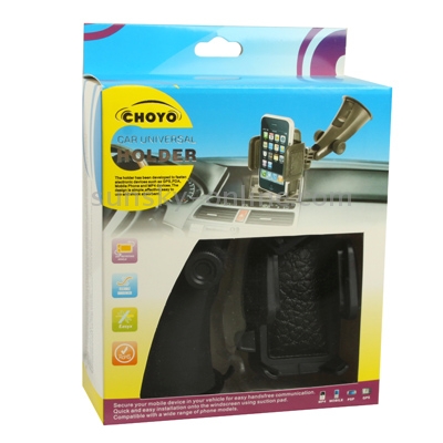 Car Universal Holder for iPhone 4 & 4S/ 3GS/ 3G/ Mobile Phone/ GPS/ PDA/ MP4, Width: 40-92mm(Black) Car Universal Holder for iPhone 4 & 4S/ 3GS/ 3G/ Mobile Phone/ GPS/ PDA/ MP4, Width: 40-92mm(Black)