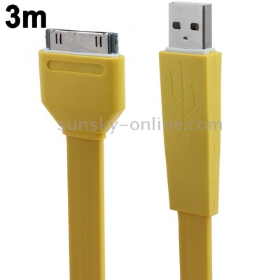 3m Noodle Style 30 Pin Data Sync Charging Cable 3m Noodle Style 30 Pin Data Sync Charging Cable
