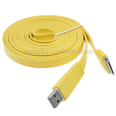 3m Noodle Style 30 Pin Data Sync Charging Cable 3m Noodle Style 30 Pin Data Sync Charging Cable