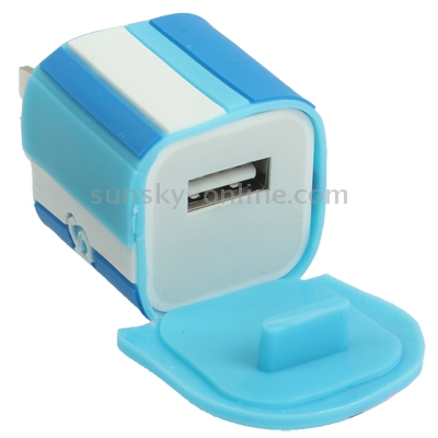 Cute Elephant Style US Socket Plug USB Charger for iPhone 6 & 6 Plus, iPhone 5, iPhone 4 & 4S(Blue) Cute Elephant Style US Socket Plug USB Charger for iPhone 6 & 6 Plus, iPhone 5, iPhone 4 & 4S(Blue)