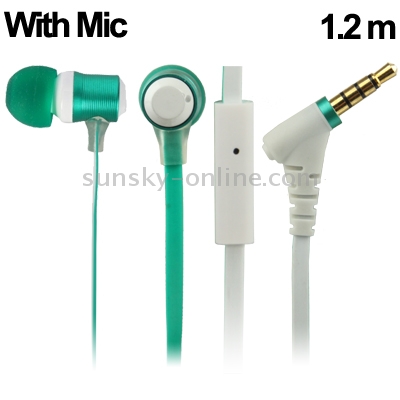 CK-820 3.5mm Plug Flat Wire Style In-ear Earphone with Microphone for iPhone 5 & 5S & 5C , iPhone 4 & 4S , iPhone 3G & 3GS (Green) CK-820 3.5mm Plug Flat Wire Style In-ear Earphone with Microphone for iPhone 5 & 5S & 5C , iPhone 4 & 4S , iPhone 3G & 3GS (Green)