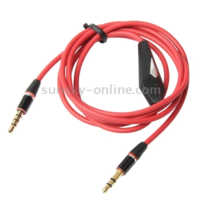 1.2m 3.5mm Jack Earphone Cable with Wired Control & Mic 1.2m 3.5mm Jack Earphone Cable with Wired Control & Mic