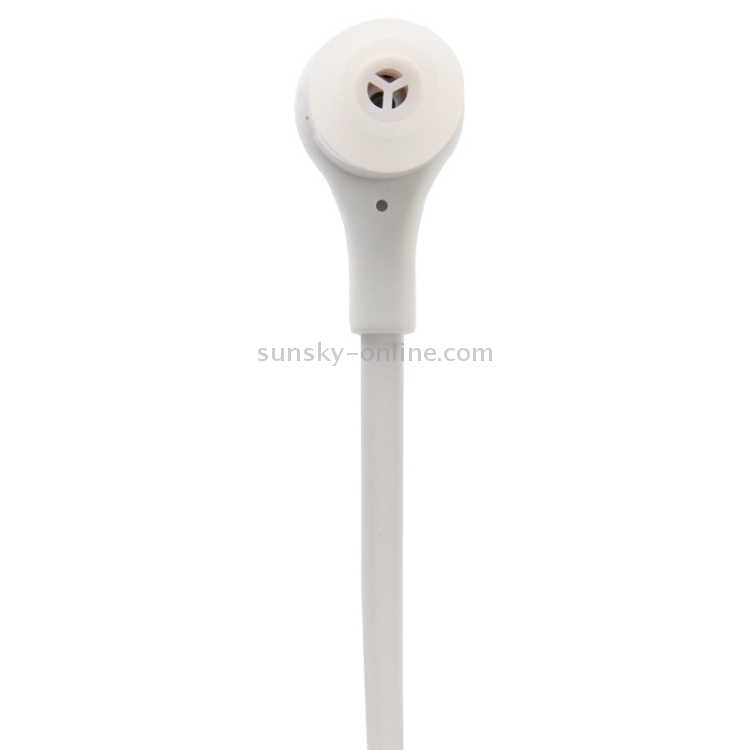 Noodle Style High Performance 3.5mm Jack In-Ear Earphone, Cable Length: about 1.1m(White)