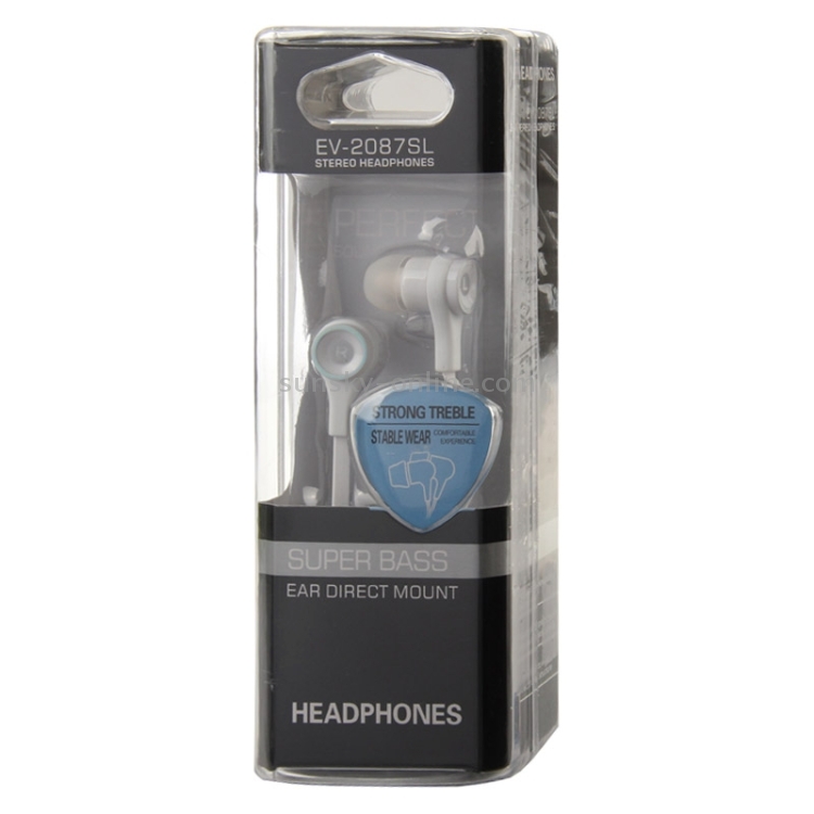 Noodle Style High Performance 3.5mm Jack In-Ear Earphone, Cable Length: about 1.1m(White)