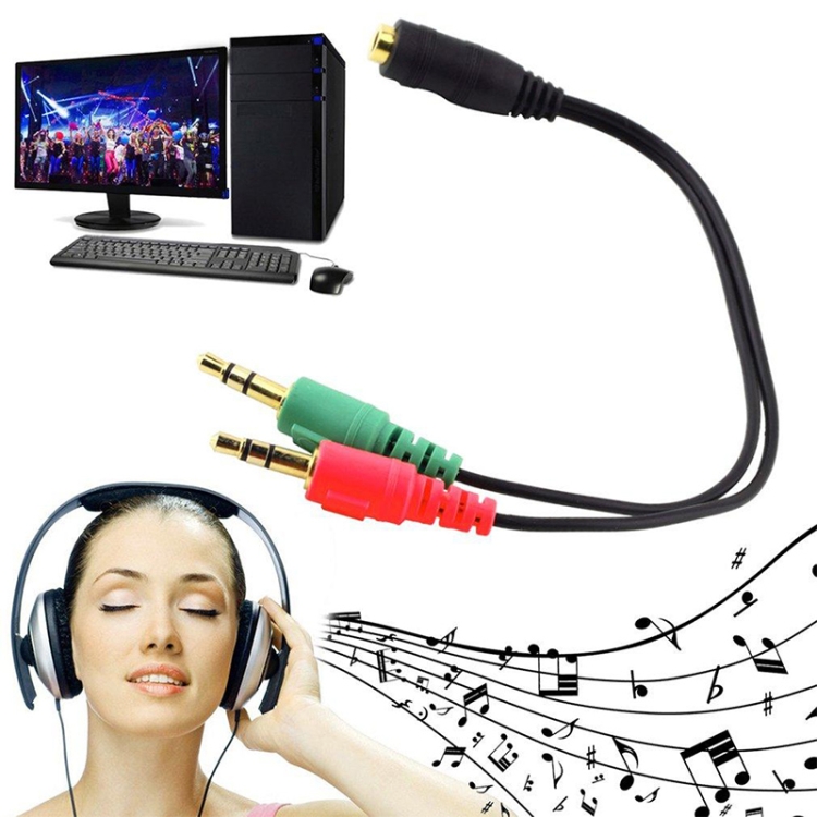 17cm 3.5mm Jack Microphone + Earphone Cable, Compatible with Phones, Tablets, Headphones, MP3 Player, Car/Home Stereo & More 17cm 3.5mm Jack Microphone + Earphone Cable, Compatible with Phones, Tablets, Headphones, MP3 Player, Car/Home Stereo & More