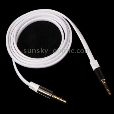 1.2m 3.5mm Jack Candy Color Noodle Style Earphone Cable