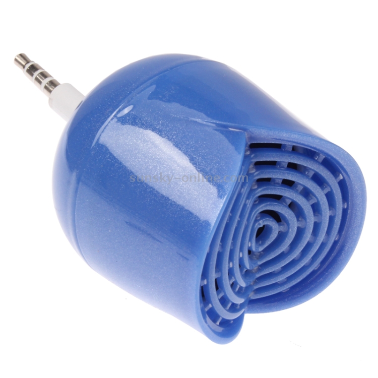 Rose Style Mini Mobile Phone Speaker for iPhone / iPod / iPad(Blue)