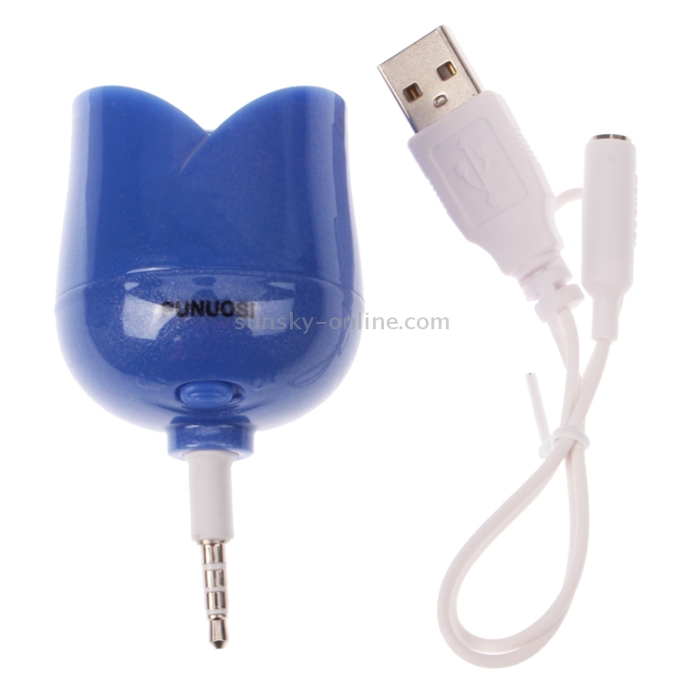 Rose Style Mini Mobile Phone Speaker for iPhone / iPod / iPad(Blue)