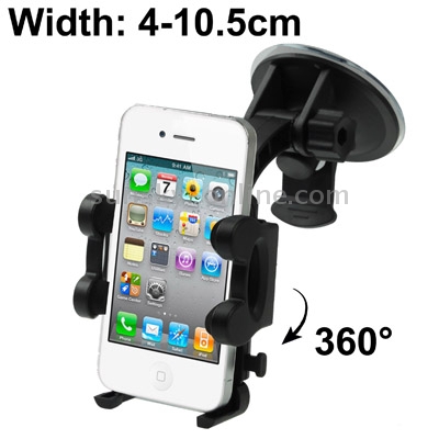Car Universal Holder for iPhone 4 & 4S / 3GS / 3G / Mobile Phone/ GPS / PDA / MP4, Support 360 Degree Rotating , Width: 4-10.5cm Car Universal Holder for iPhone 4 & 4S / 3GS / 3G / Mobile Phone/ GPS / PDA / MP4, Support 360 Degree Rotating , Width: 4-10.5cm